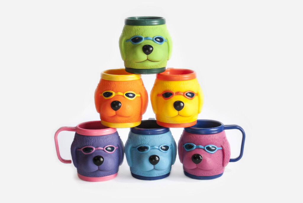 Colourful Dog Cups